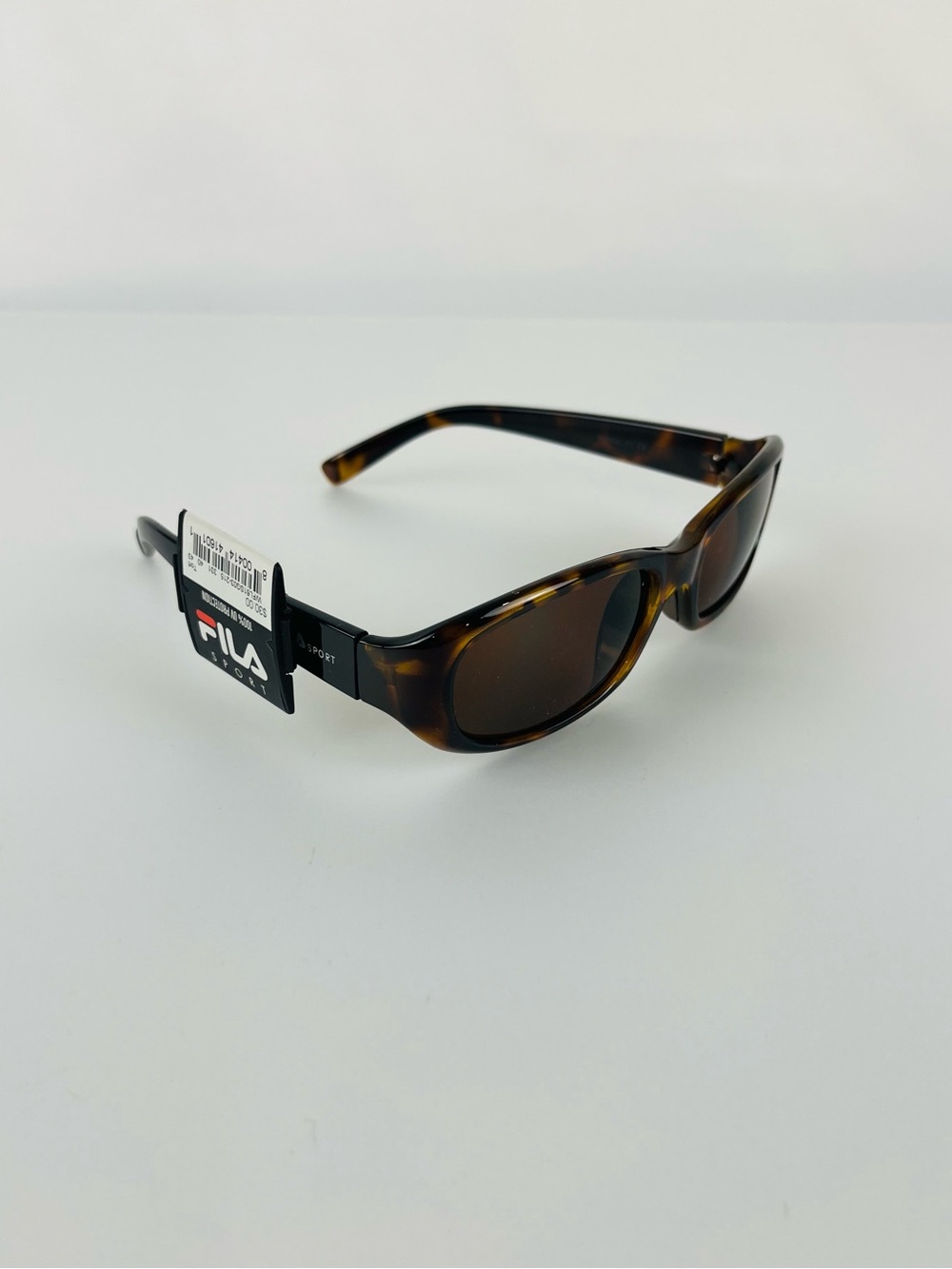 NWT FILA Sport sunglasses brown tortoise shell frame brown lenses